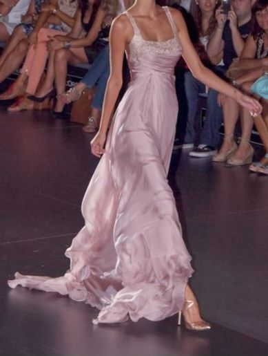 Classy Pink Chiffon Beaded Party Dress,Long Prom Evening Dress cc2866
