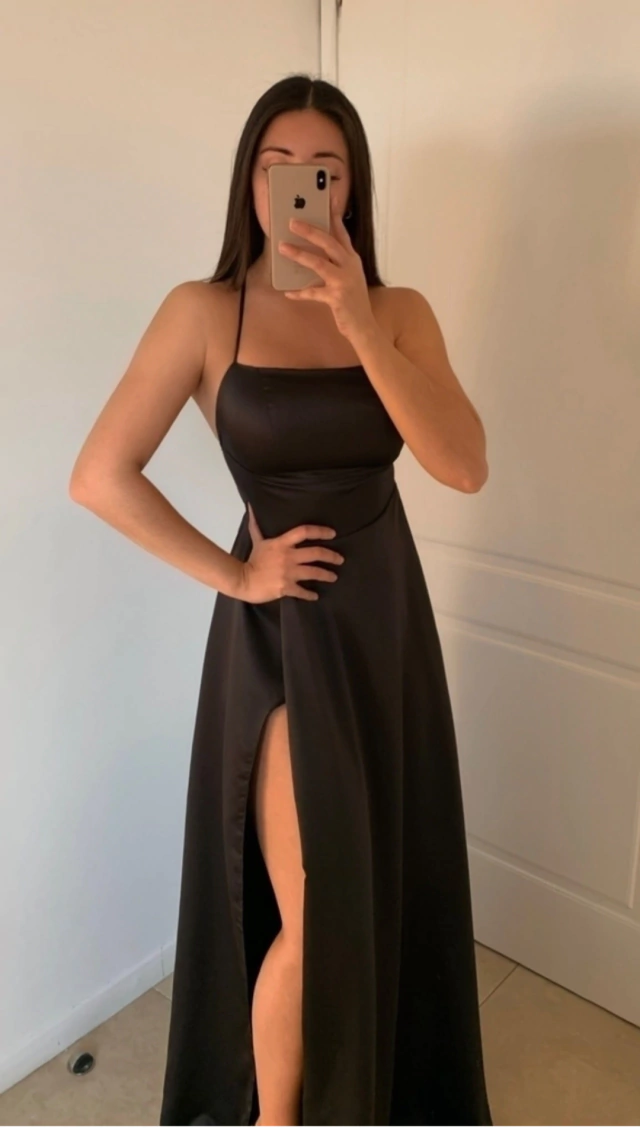 Sexy Purple Long Prom Dress Party Dress With Split cc541