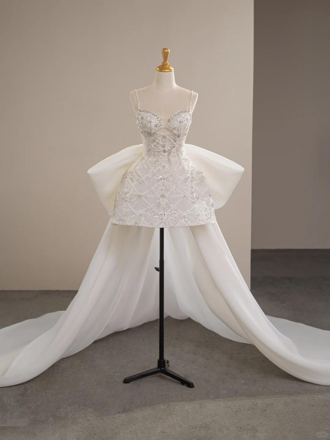 Gorgeous White Sequin Organza A Line Short Birthday Outfits Formal Graduation Homecoming Dress cc3373