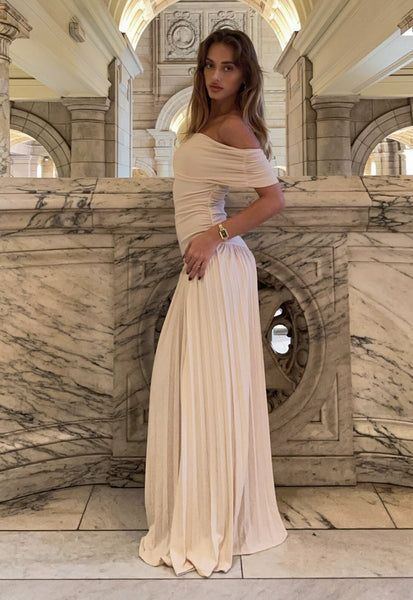 Elegant Strapless Long Prom Dress Oatmeal A Line Party Dress Prom Dress cc1489