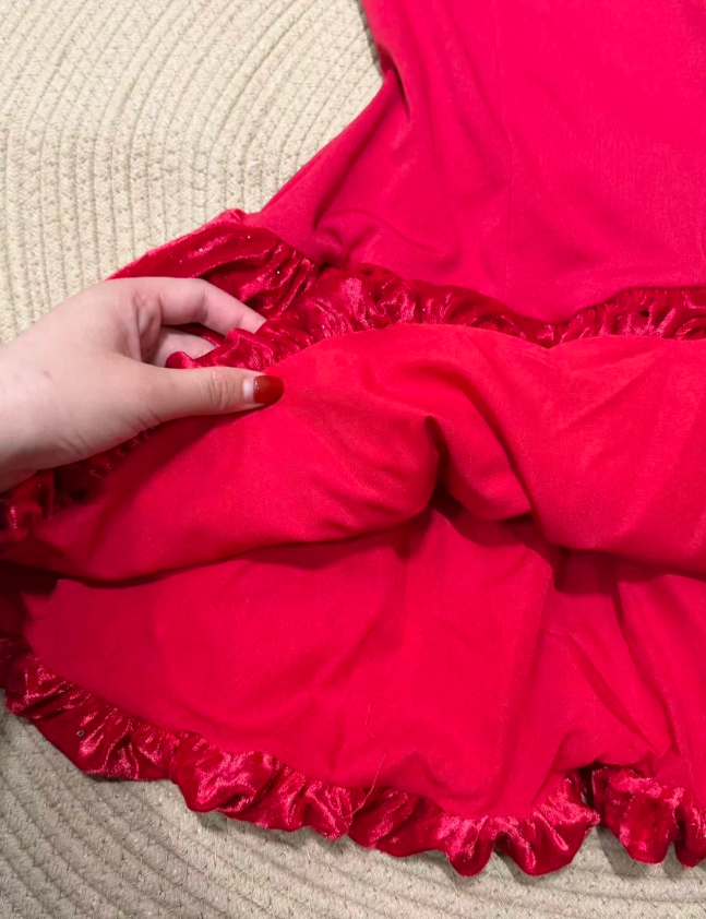 Beauty Homecoming Dress Red Off Shoulder Pleated Birthday Party Dress Cocktail Dress cc5737