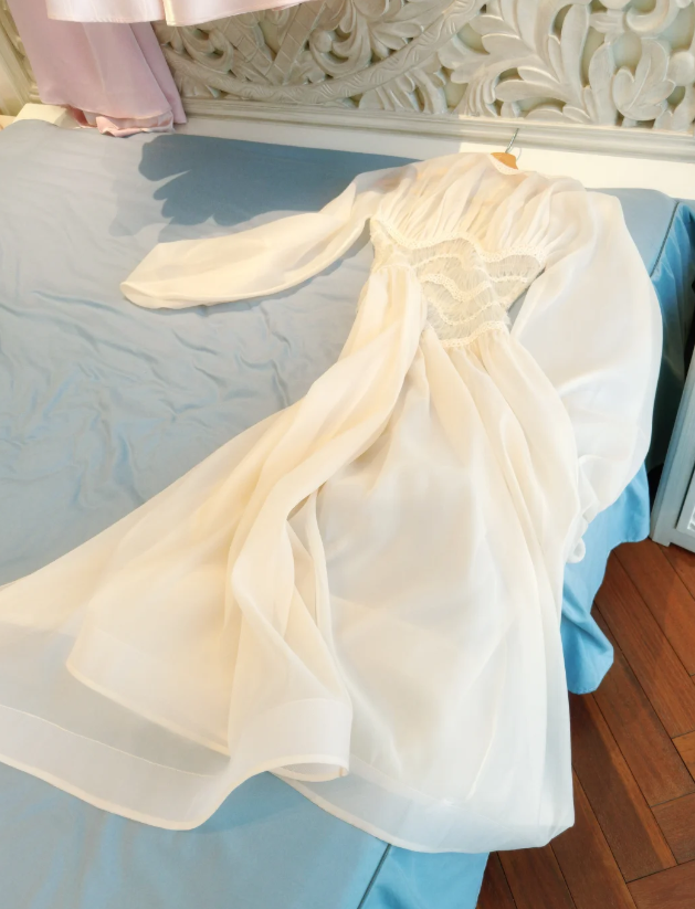 Elegant Prom Dress Crew Neck Pleated Gala Dress Long Evening Dress cc5778