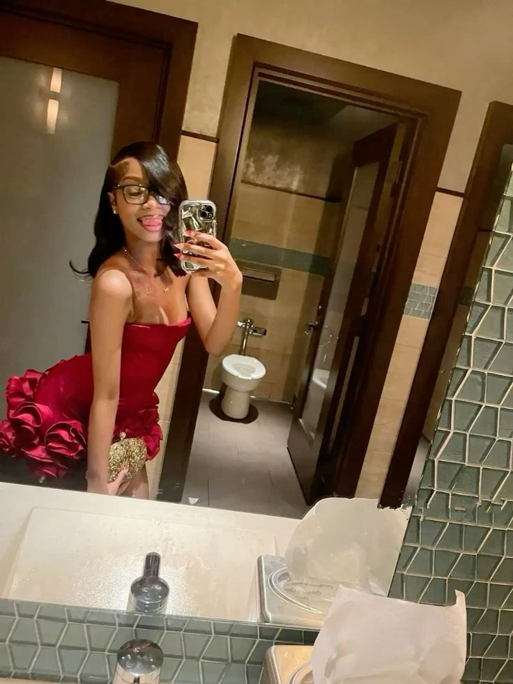 Unique Burgundy Spaghetti Straps Rose Flowers Homecoming Dress,short Prom Dress cc2907