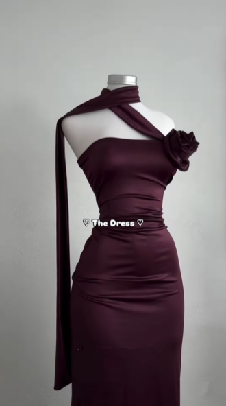 Vintage Burgundy Sheath Party Evening Dress,Long Prom Dress cc2940