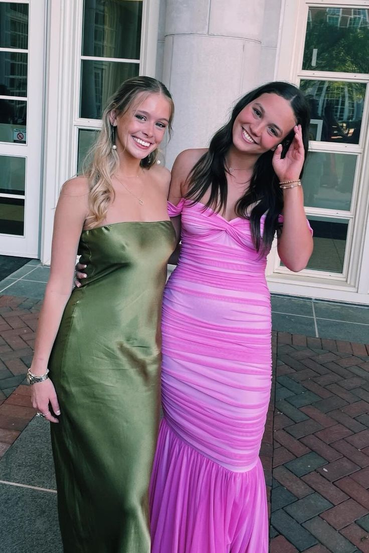 Elegant Off the Shoulder Pink Long Party Dress Mermaid Chiffon Prom Evening Dress cc1532