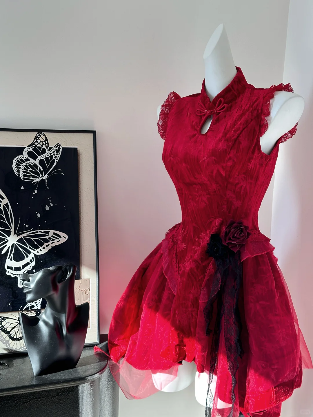 Beautiful Red Sleeveless Short A Line Birthday Party Dress Formal Homecoming Dress cc3223