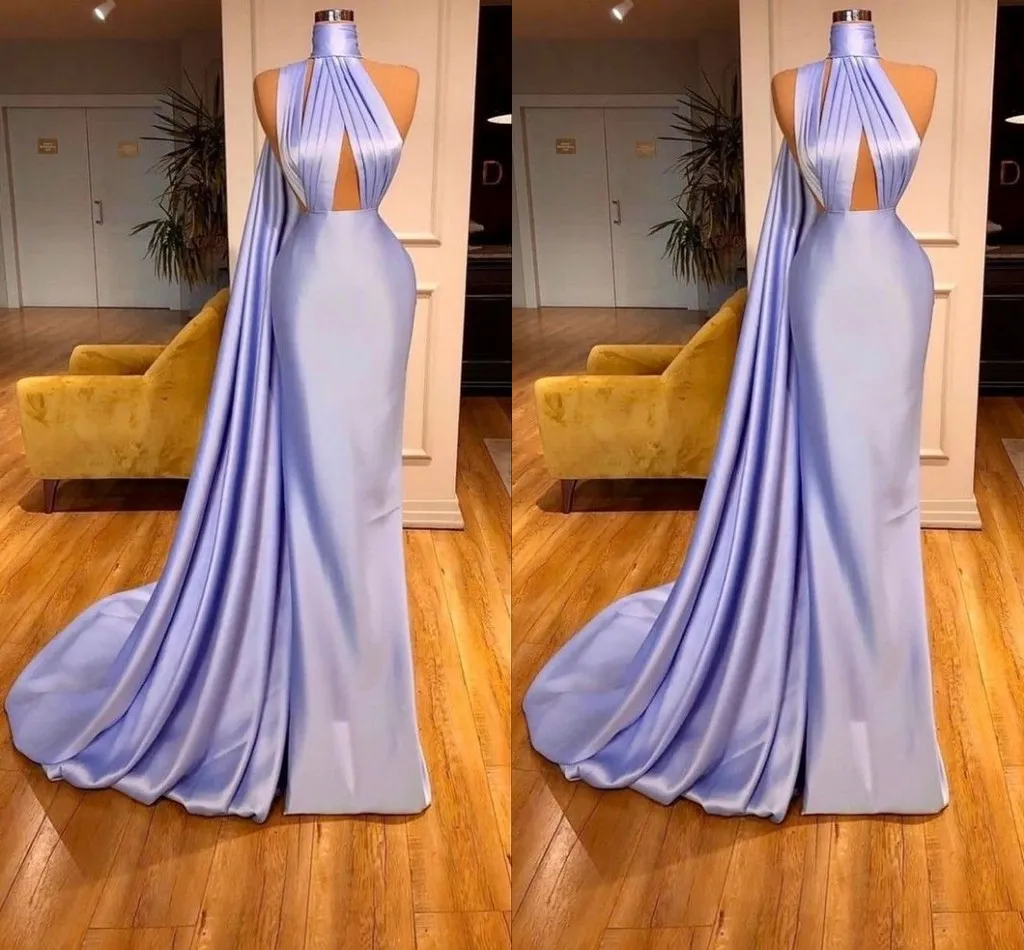 Chic Lilac One-shoulder Mermaid Long Prom Dresses c2677