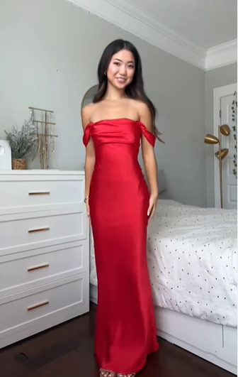 Elegant Pink Satin Sheath Prom Dress Long Party Evening Dress cc1950