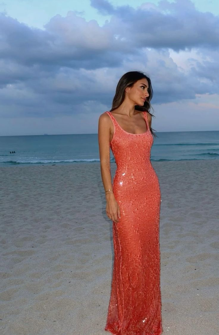 Elegant Sheath Sequins Evening Dress Long Prom Dress cc2057