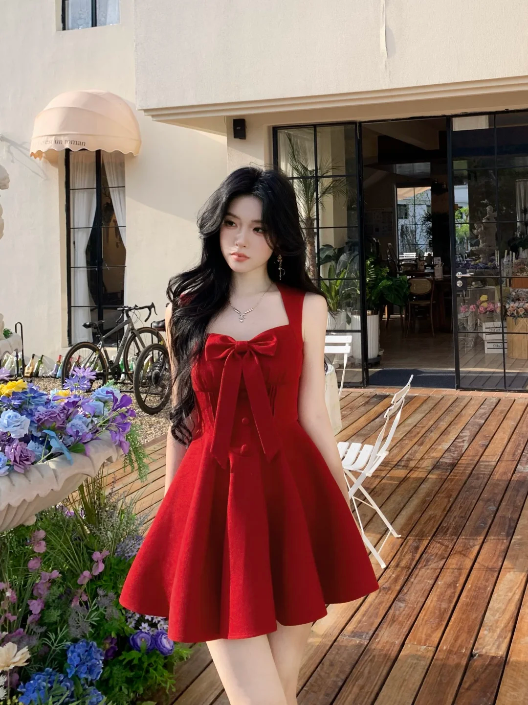 Vintage Red Satin A Line Short Birthday Outfits 7th Grade Homecoming Dress cc3349