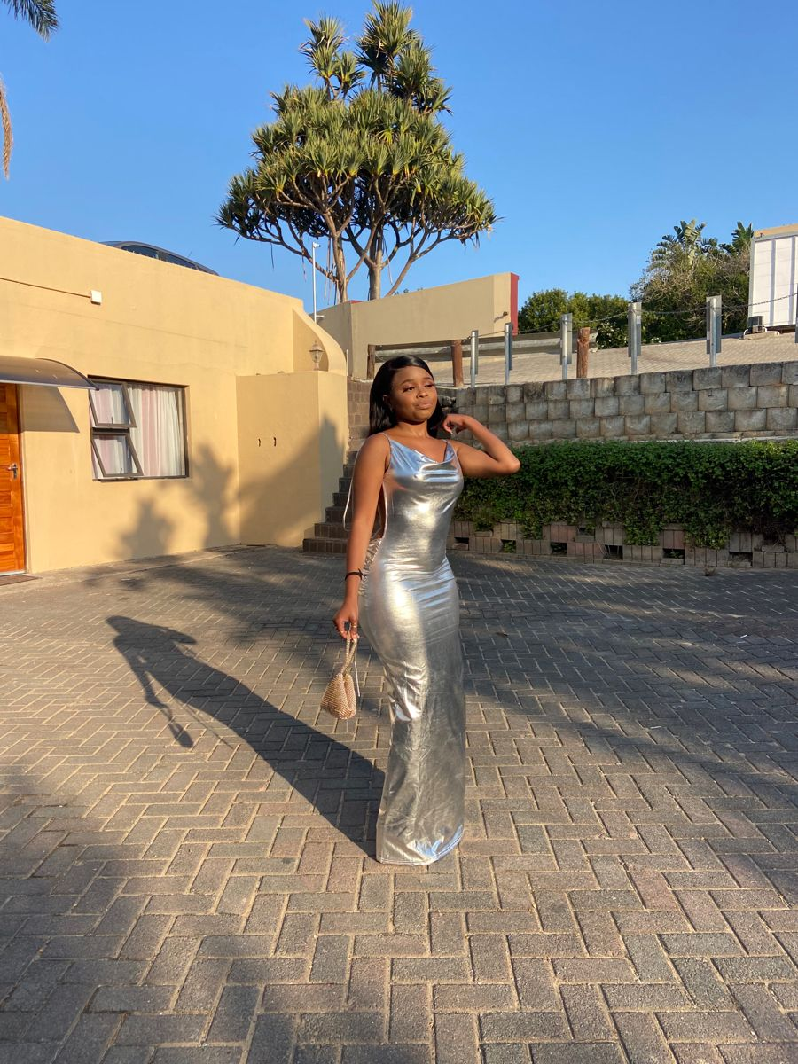 Classy Silver Sleeveless Mermaid Prom Dress,Fashion Silver Formal Gown cc676