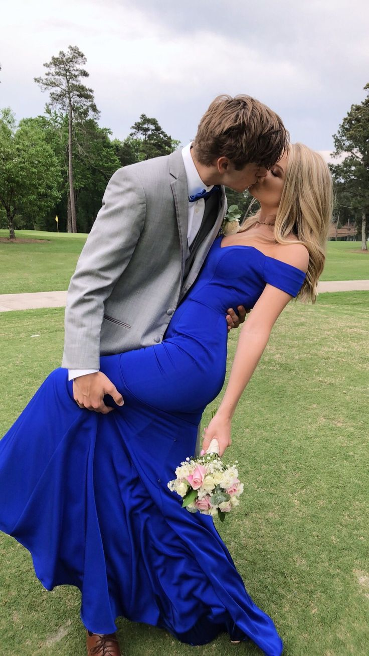 Charming Mermaid Off the Shoulder Royal Blue Satin Prom Dresses,Evening Dresses cc707