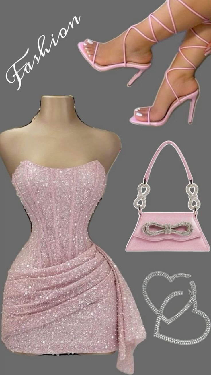Bling Pink Sequins Homecoming Dress Cocktail Dress cc2123