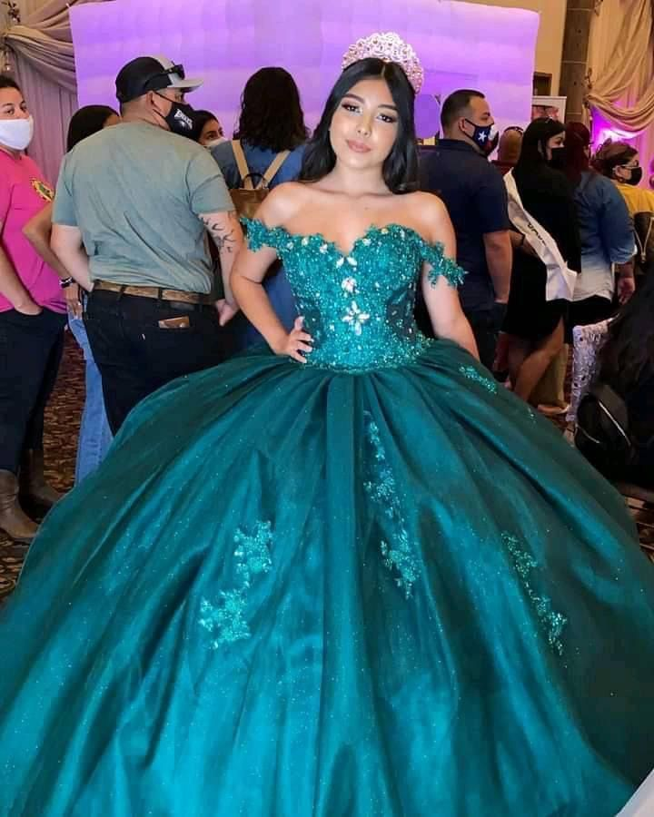 Emerald Green Quinceanera Dresses Sweet 16 Dress cc220