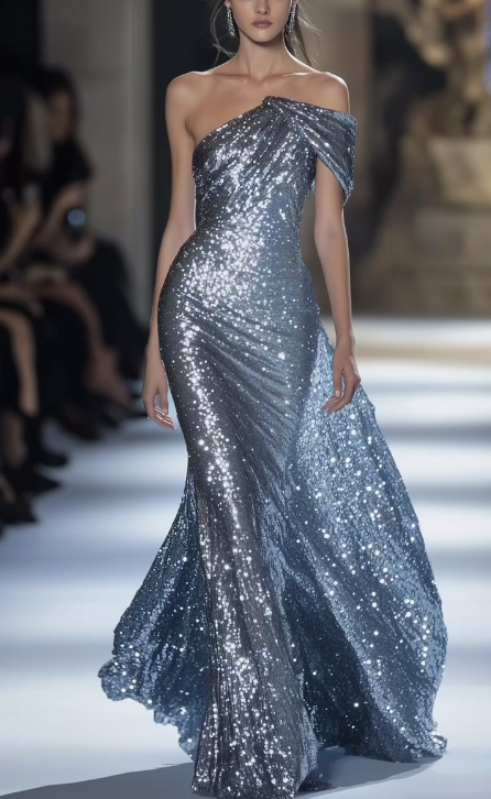 Glamorous One Sequins Mermaid Evening Dress Prom Dress,Long Party Dress cc2788