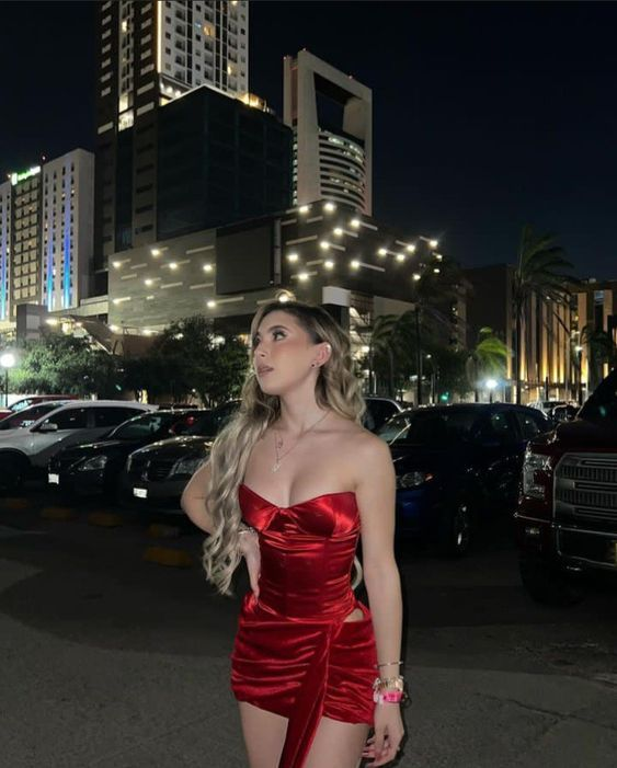 Pretty Satin Velvet Red Sheath Homecoming Dress Birthday Dress cc1869