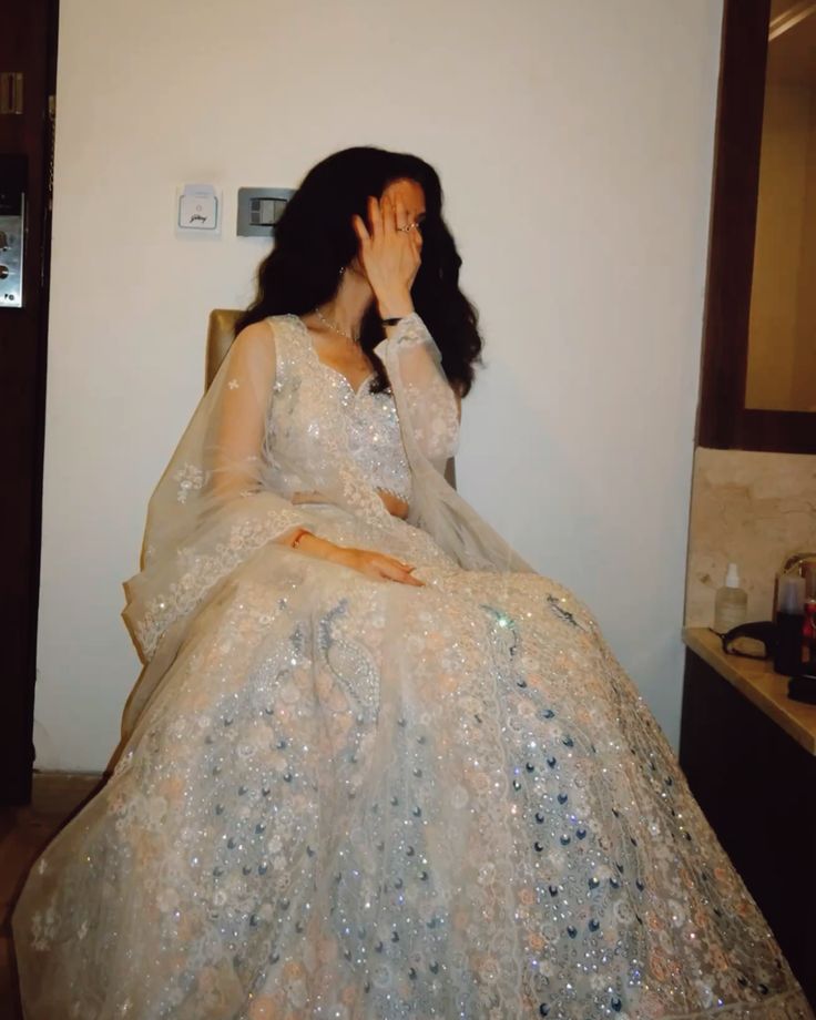 Luxury Light Beige A-line Sequined Lace Tulle Two-piece Prom Dress Evening Dress cc4712