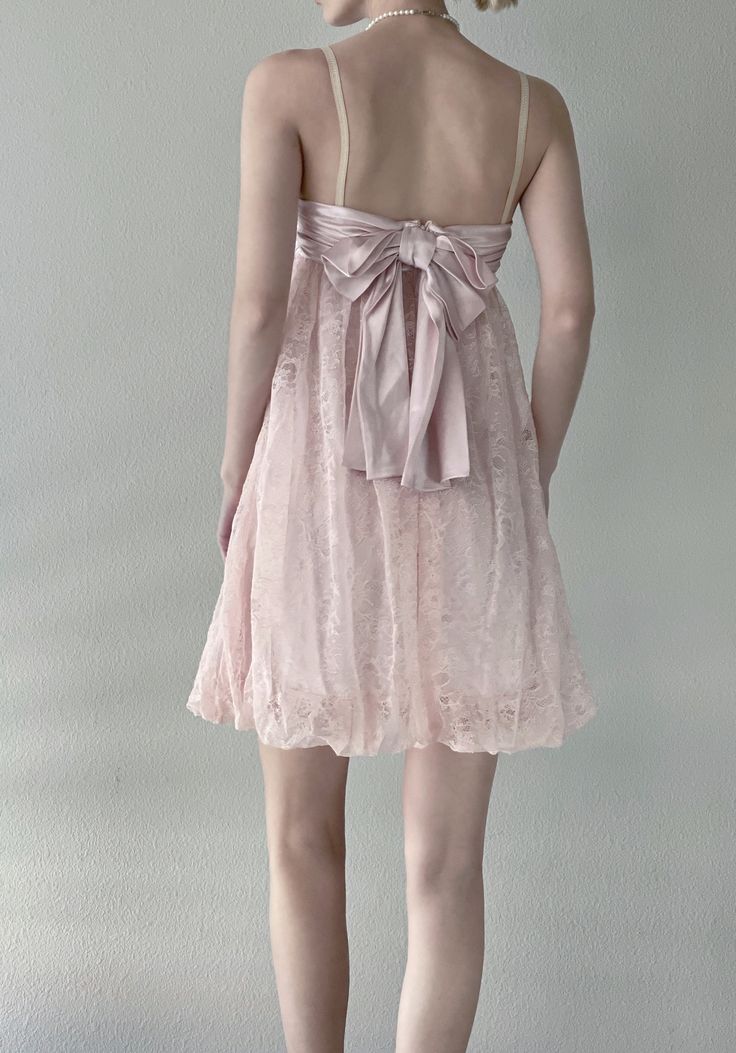 Sweet And Elegant Light Pink Suspender Lace Bow Bud 16th Birthday Homecoming Dress cc4152