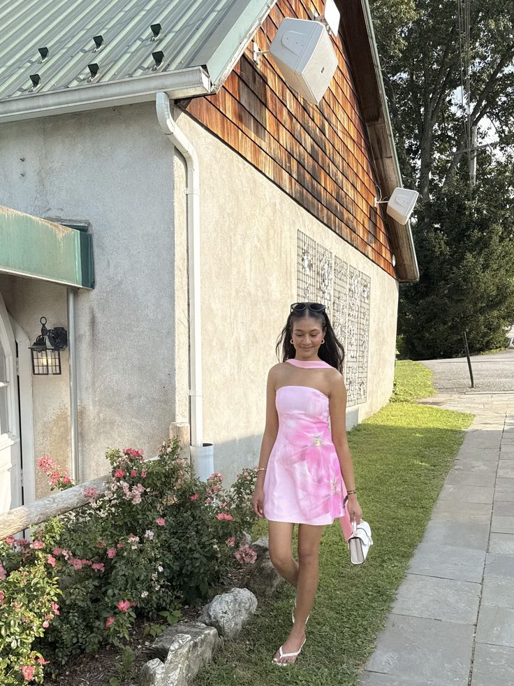 Sweet Printed Tube Top With Ribbon A-line 16th Birthday Homecoming Dress cc4156