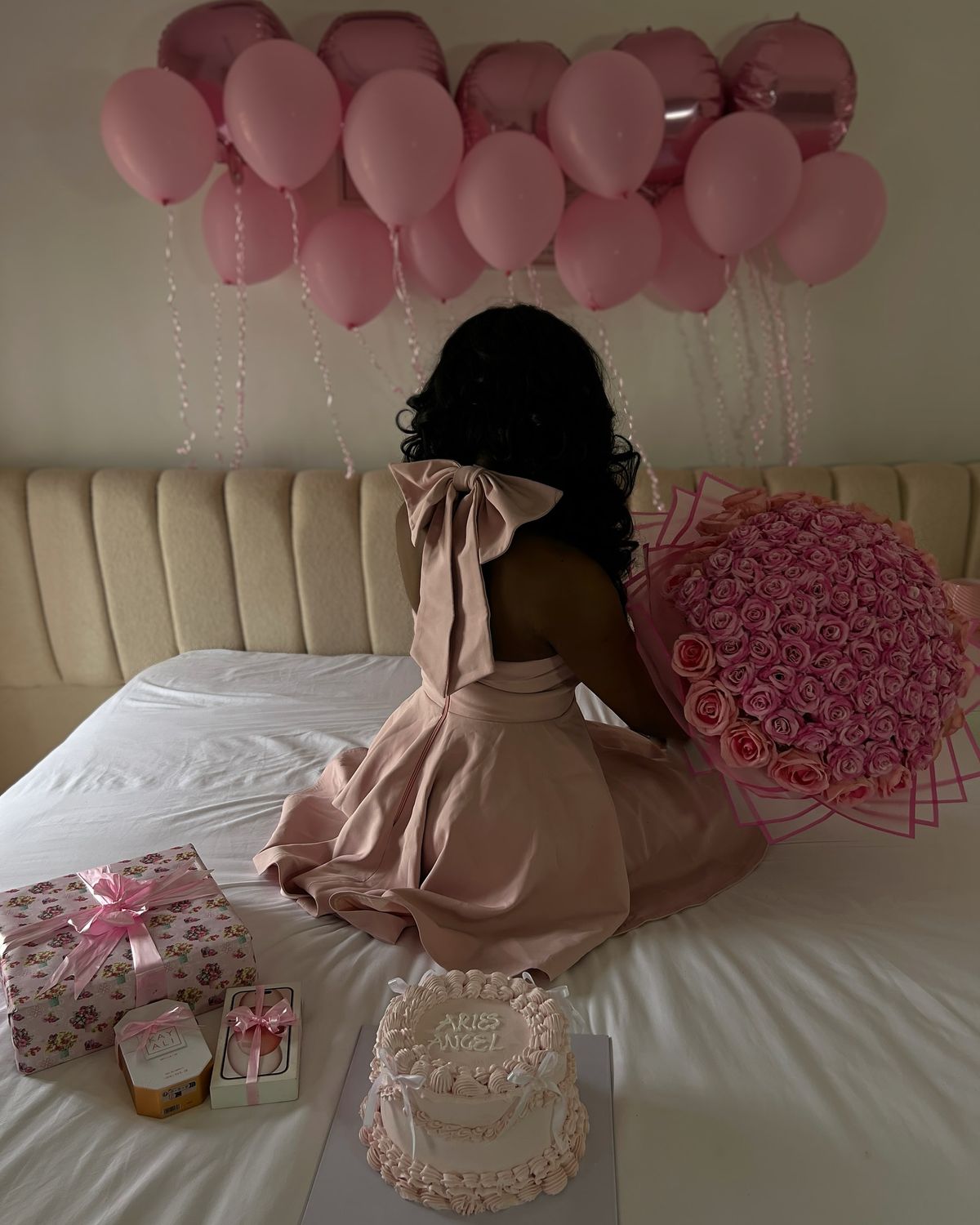 Sweet And Elegant Light Pink Halter Neck Bow Satin 16th Birthday Homecoming Dress cc4159