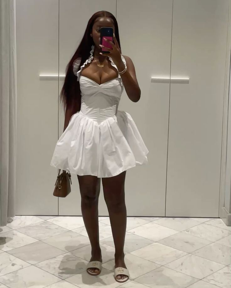 Sweet White Halter Neck A-Line 17th Birthday Homecoming Dress cc4265