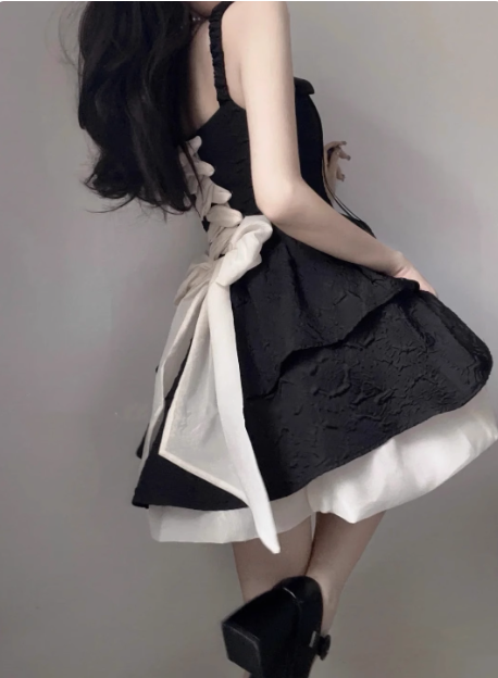 Cute Bow Strap Cake Birthday Short Skirt Homecoming Dress cc3511