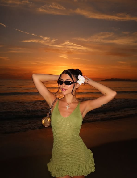 Sexy V-neck Halter Green Mini Birthday Dress Homecoming Dress cc3715