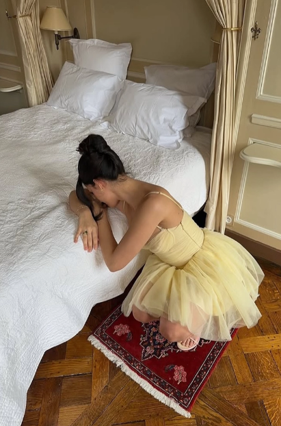 Cute Waist Yellow Suspender Tulle A-line 17th Birthday Homecoming Dress cc3821