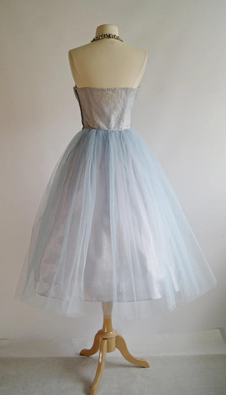 Princess Sweetheart Neck Tulle A-Line 17th Birthday Homecoming Dress cc3935