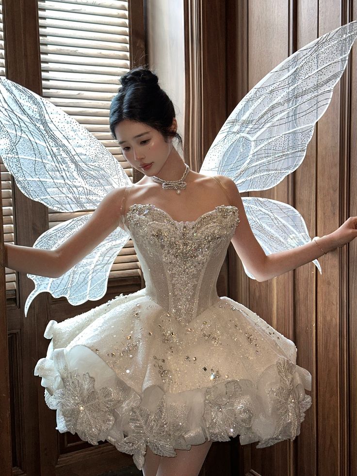 Dreamy Silver-white Sweetheart Neckline Sparkling Rhinestone Puffy 16th Birthday Homecoming Dress cc4432