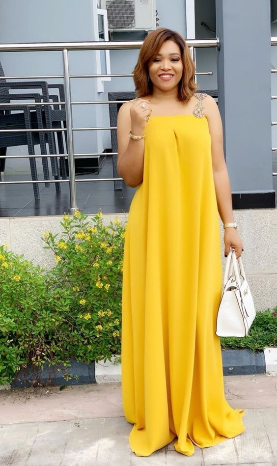 Simple Yellow Sleeveless Prom Dress,Vacation Dress cc724
