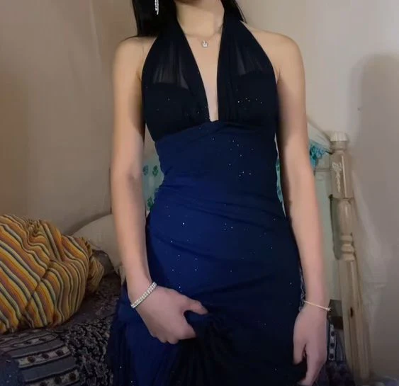 Sexy Mermaid Long Royal Blue Prom Dress Formal Dress P1070