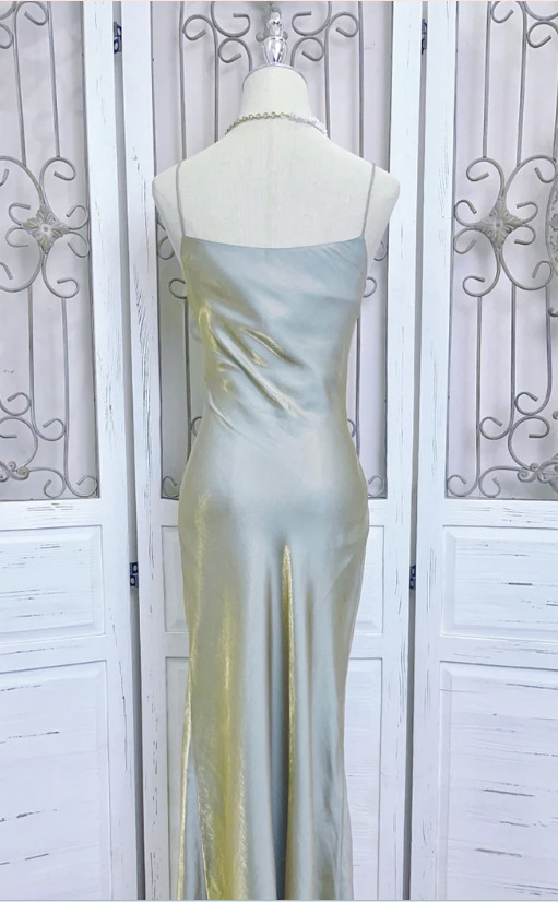 Fashion Mermaid Spaghetti Straps Long Prom Dress,V Neck Party Evening Dress cc2532