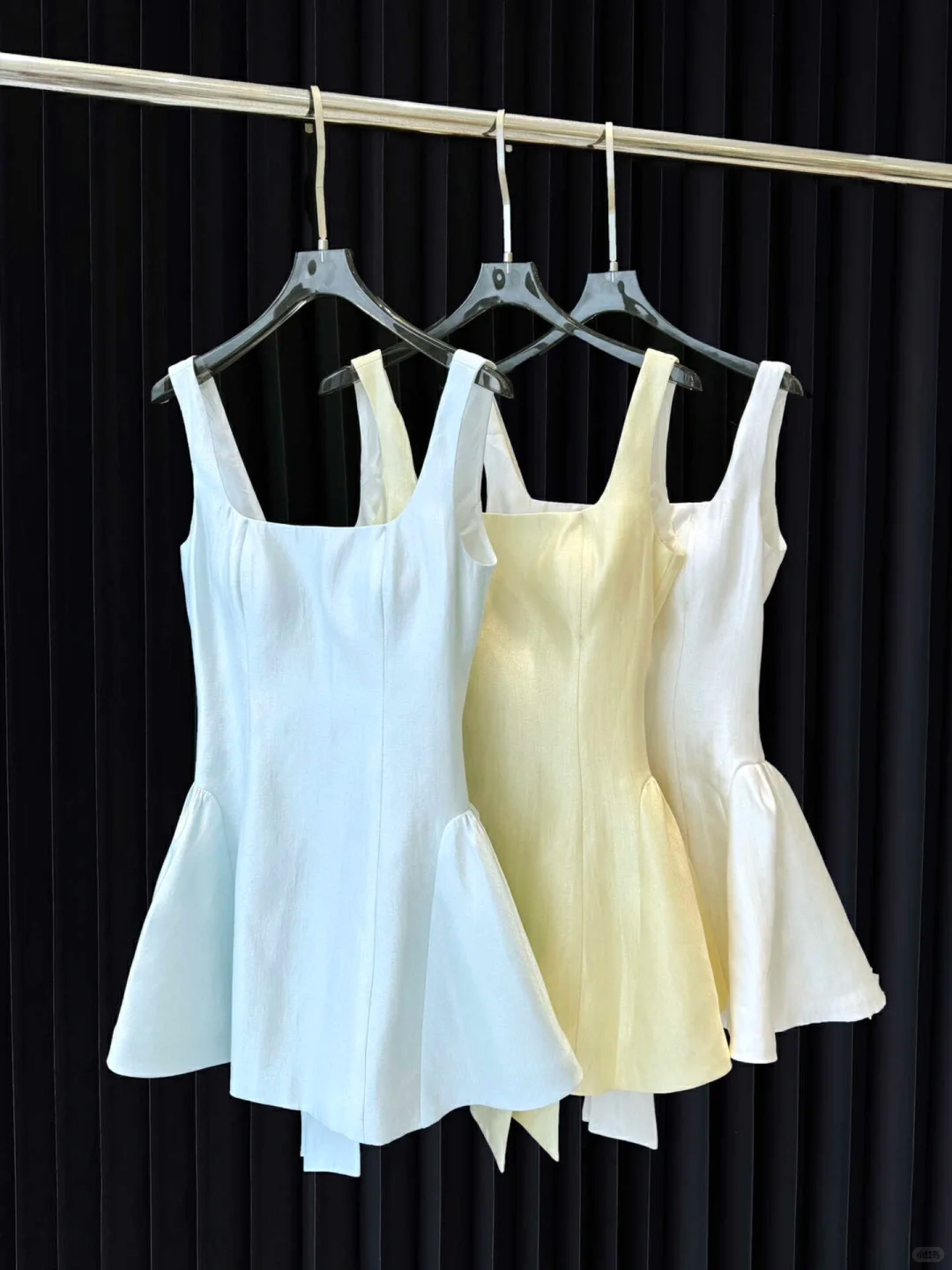 Simple White Square Neck Short A Line Homecoming Dress Birthday Outfits cc3366