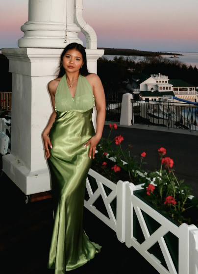 Sexy Halter Green Satin Prom Dress Long Party Evening Dress cc2888