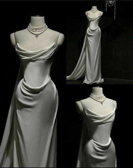 Classy Strapless White Satin Long Wedding Dress With Ruffles,Long Prom Evening Dress cc2661