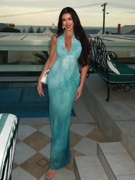 Classy Halter Chiffon Long Party Dress,Blue Prom Evening Dress cc2923
