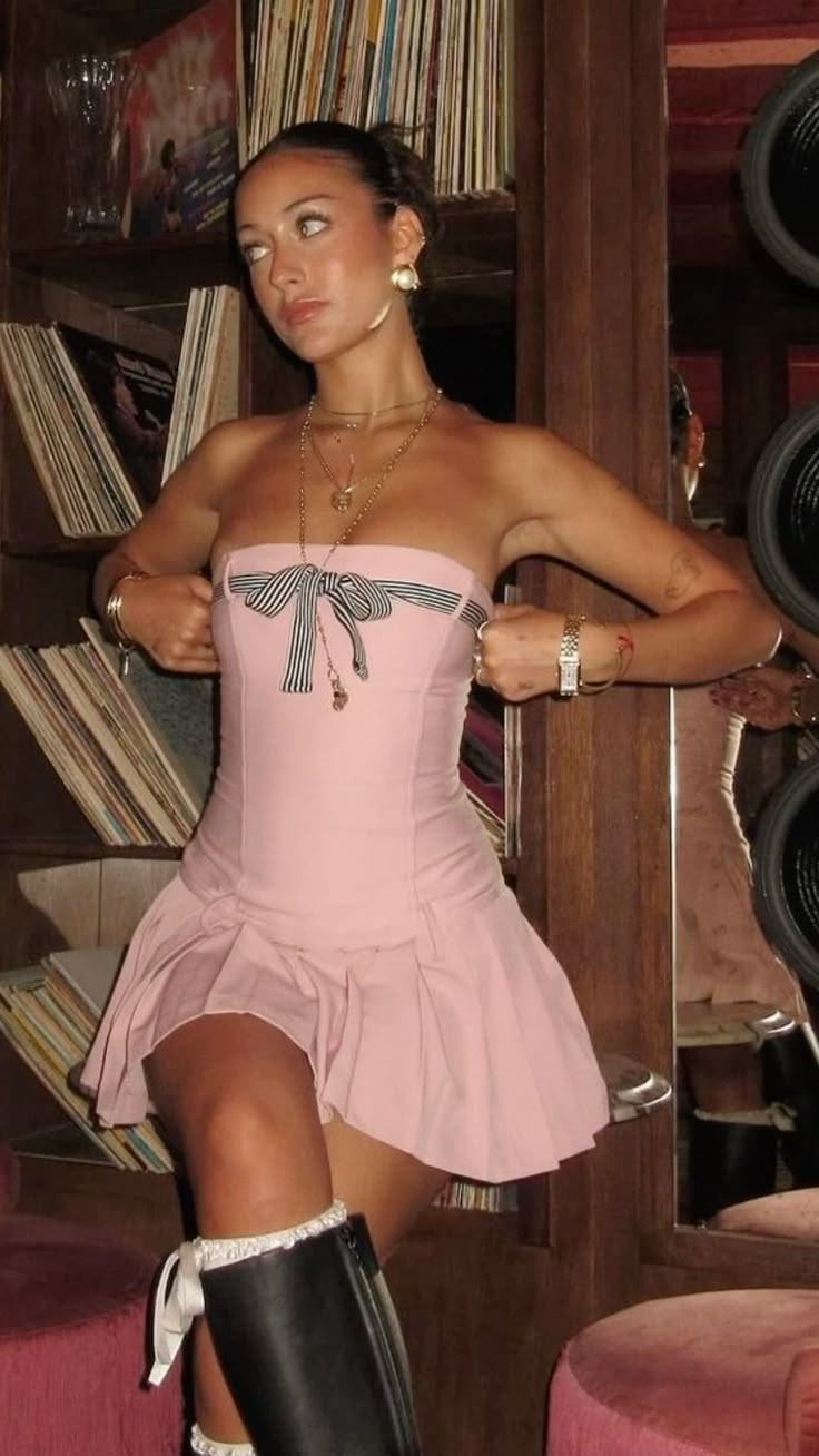 Charming Strapless Pink A Line Short Homecoming Dress Birthday Outfits cc3288