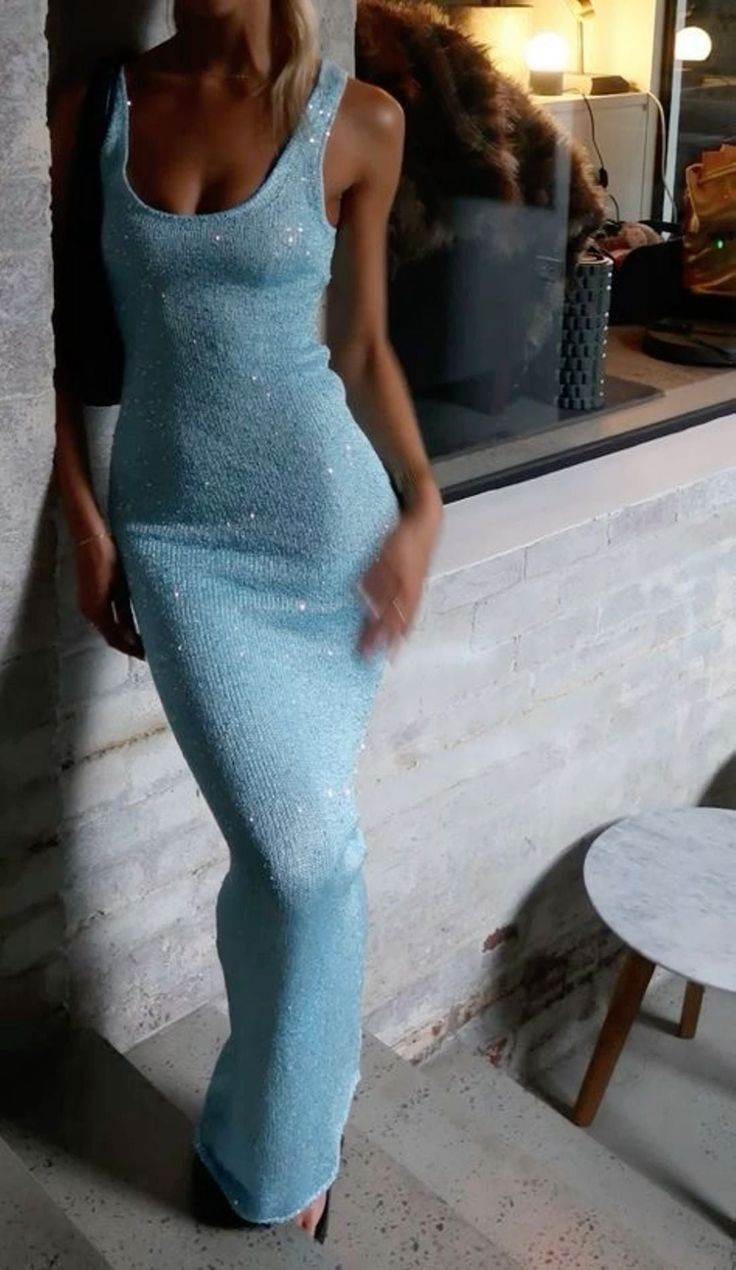 Charming Yellow Sequins Sheath Evening Dress Long Party Prom Dress cc2074