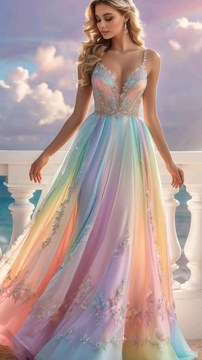 Colorful Chiffon Lace Appliques Prom Dress,A Line Long Party Evening Dress cc2798