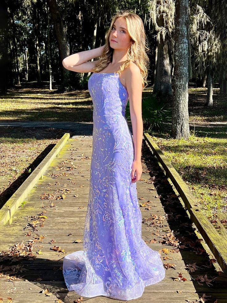Sparkly Spaghetti Straps Lace Sequins Evening Dress,Purple Mermaid Prom Dress Party Gown cc2712