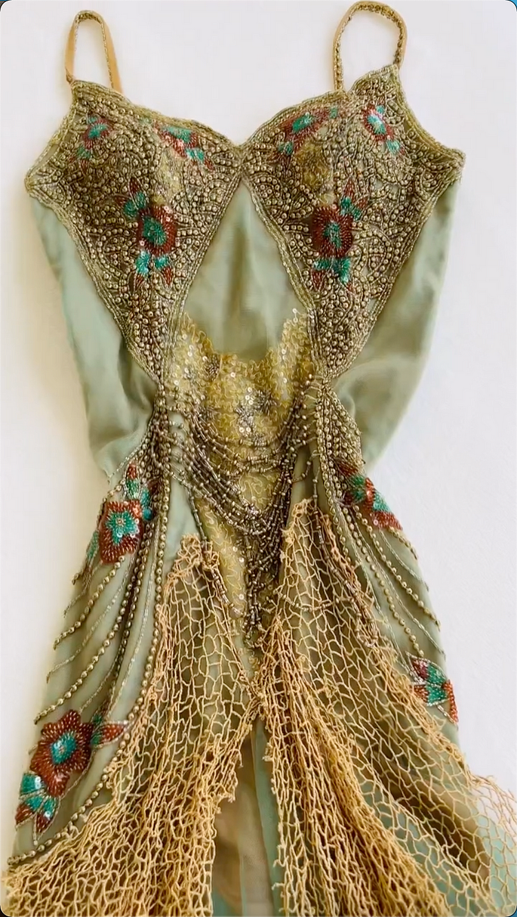 Vintage Green Sequin Lace Party Prom Dress,Off The Shoulder Mermaid Evening Dress cc2761