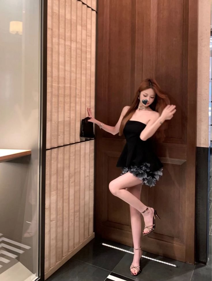 Sexy Strapless Black Satin Tulle Homecoming Dress,Cocktail Dress cc2558