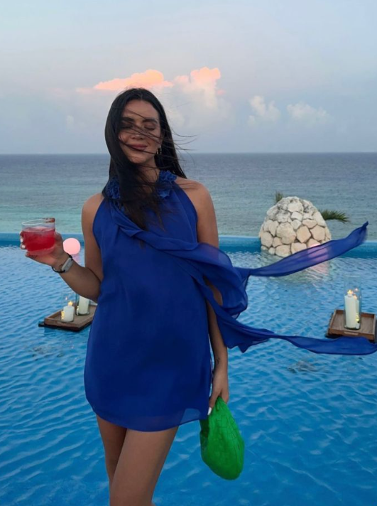 Charming Sleeveless Royal Blue Chiffon Homecoming Dress Cocktail Dress cc2354