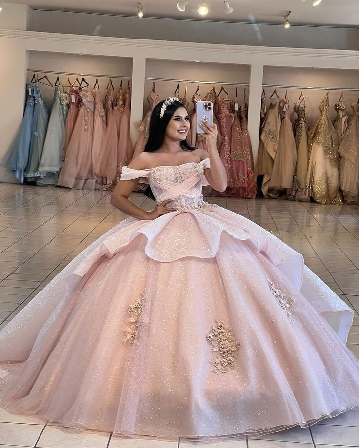 Glamorous Off The Shoulder Quinceanera Dress,Sweet 15 16 Dress cc1345
