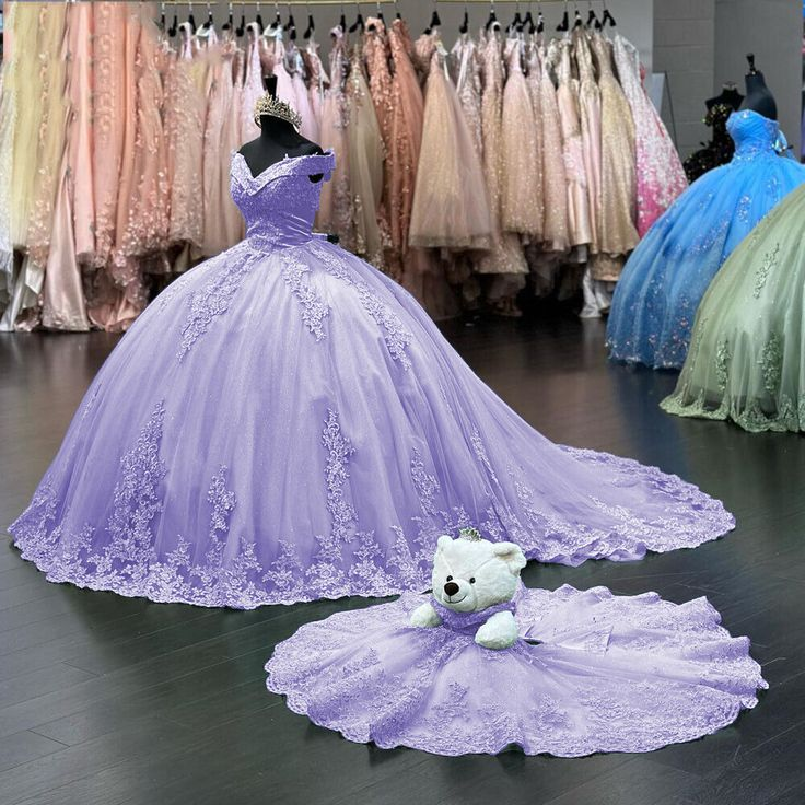 Off Shoulder Pink Sweet 16 Quinceanera Dresses Lace Birthday Ball Gown cc1118