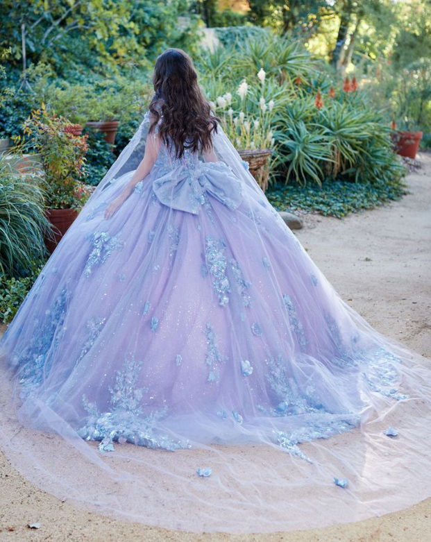 Luxury Tulle Appliques Quinceanera Dress Charming Sweet 16 Dress Ball Gown cc1615