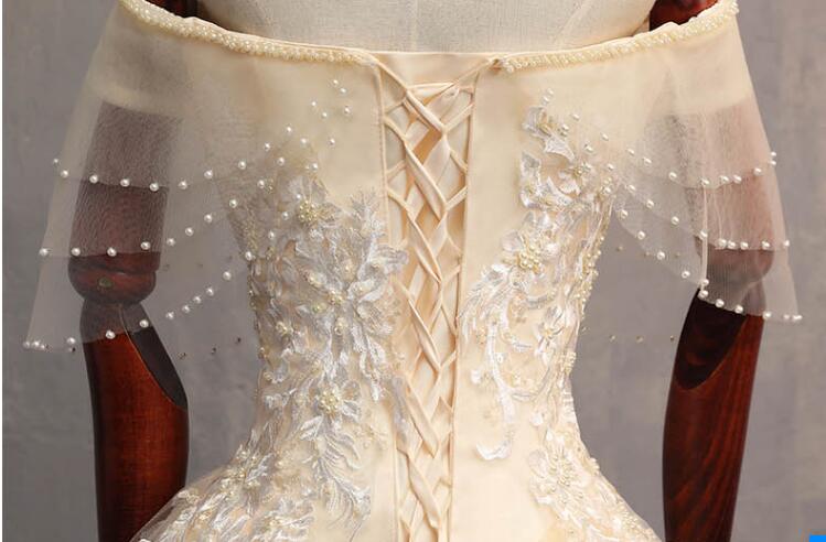 Champagne Beaded Cape Medieval Ladies Victorian Belle Ball Gown cc112