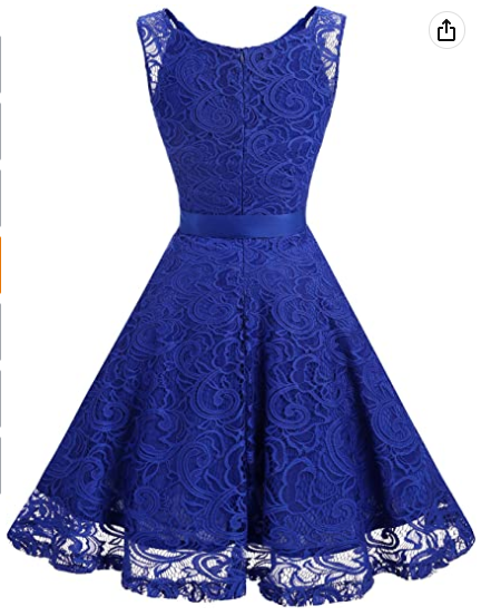 Women Floral Lace Bridesmaid Party Dress Short Prom Dress V Neck Homecoming Dress c2681