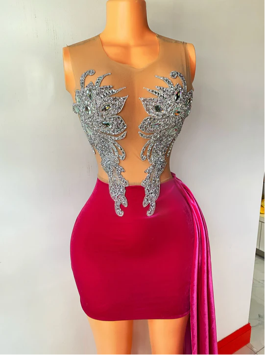 New Arrivel Short Homecoming Dress With Beaded Sexy Party Dress c3030